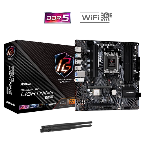 ASRock sAM5 B650M PG LIGHTNING WIFI alaplap