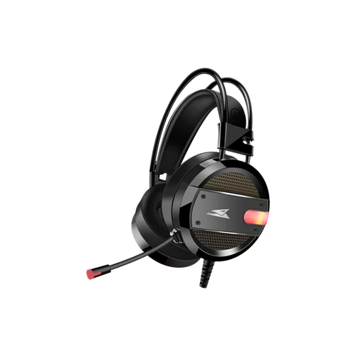 BARACUDA BGH-031B CONCH-B vezetékes gamer fejhallgató mikrofonnal, fekete BARACUDA