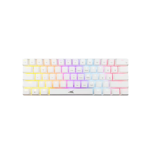 Baracuda DOLPHIN-W / R-US, BGK-03211W / R-US  fehér mechanikus gamer billentyűzet piros kapcsolóval, angol Baracuda