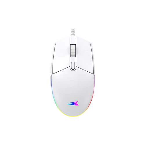 BARACUDA BGM-112W CRAB-W vezetékes gamer egér, 3600dpi, fehér BARACUDA
