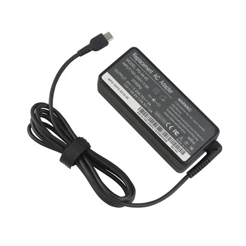 BLACKBIRD Hálózati notebook töltő 65W PD-04-65 Type-C csatlakozóval, Fekete BlackBird