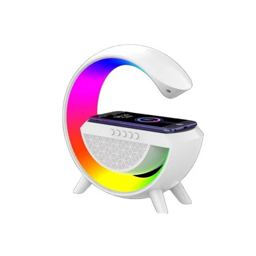 BLACKBIRD Bluetooth Hangszóró, vezeték nélküli telefontöltés, LED-es, Fehér BlackBird