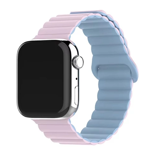 BLACKBIRD Szíj Iwatch készülékhez SPORT mágneses Rózsaszín Világos kék 42 / 44 / 45 / 46 / 49 mm BlackBird