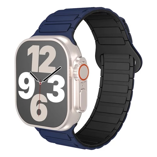 BLACKBIRD Szíj Iwatch készülékhez TACTICAL mágneses Kék Fekete 42 / 44 / 45 / 46 / 49 mm BlackBird