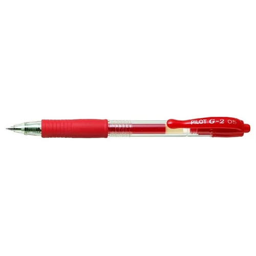 PILOT Zseléstoll, 0,25 mm, nyomógombos,"G-2", piros PILOT