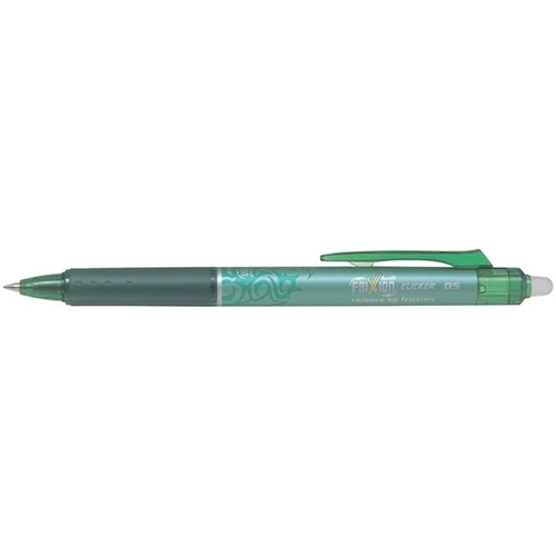 PILOT Rollertoll, 0,25 mm, törölhető,"Frixion Clicker", zöld PILOT
