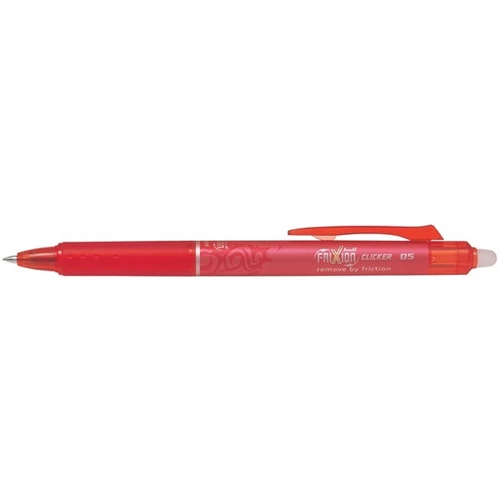 PILOT Rollertoll, 0,25 mm, törölhető,"Frixion Clicker", piros PILOT
