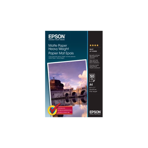 EPSON Matte Paper Heavy Weight - A4 (210 mm x 297 mm) - 167 g / m2 - 50 Lap