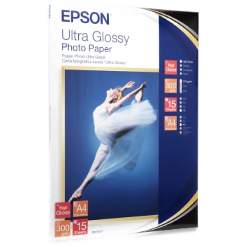 Epson A/4 Ultra Fényes Fotópapír 15Lap 300g (Eredeti)