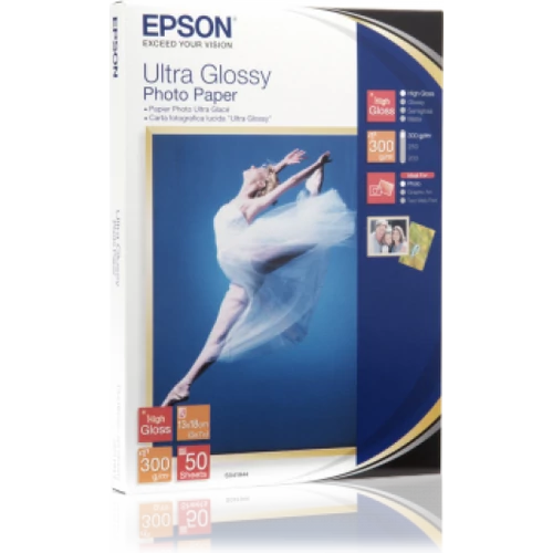 Epson 13x18 Ultra Fényes Fotópapír 50Lap 300g (Eredeti)