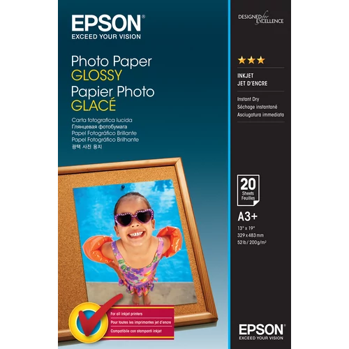 Epson A/3+ Fényes Fotópapír 20Lap 200g (Eredeti)