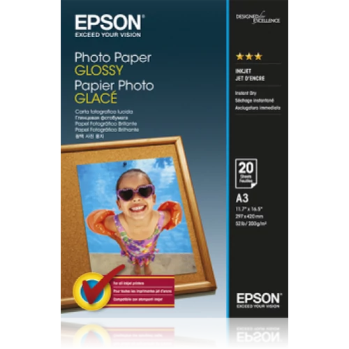 Epson A/3 Fényes Fotópapír 20Lap 200g (Eredeti)