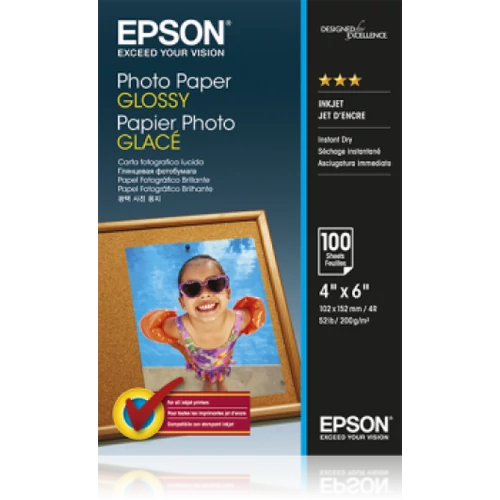 Epson 10x15 Fényes Fotópapír 100Lap 200g (Eredeti)