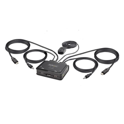 STARTECH KVM Switch 2xUSB-C, 4K 60Hz Displayport Output STARTECH