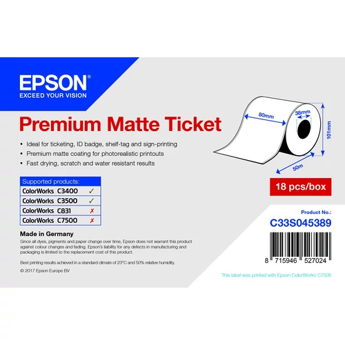 Epson 80mm*50m matt inkjet címke