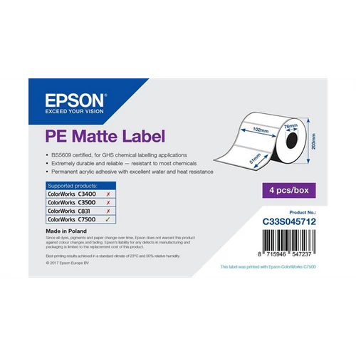 EPSON PE Matte Label 102 x 51mm, 2310 lab Epson