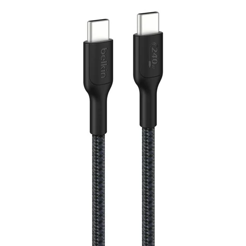 BELKIN BOOST CHARGE 240W GEFLOC USB-C / USB-C-KABEL 1M SCHWARZ