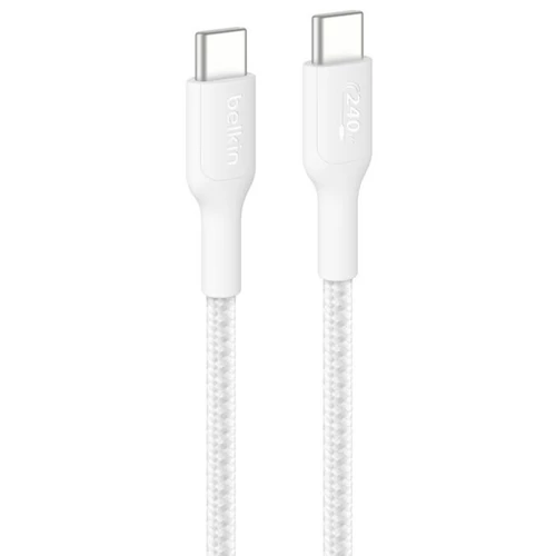 BELKIN BOOST CHARGE 240W GEFLOC USB-C / USB-C-KABEL 1M WEI