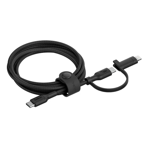 BELKIN BOOST CHARGE 2-IN-1-KABE USB-C LIGHTNING-ANSCHLUSS WEI
