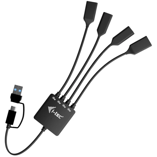 I-TEC 4-portos USB3.2 HUB Black
