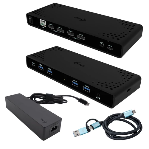 I-TEC UNIVERSAL DUAL 4K DOCK PD 85W INCL. USB-C CHARGER 100W