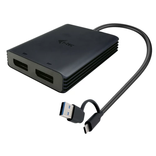 I-TEC USB-A/C 2X DP ADAPTER DUAL 4K DP VIDEO ADAPTER