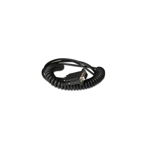 RS232 5V SIGNAL BLK DB9 FEMALE 3M COILED 5V EXTERNAL POWER