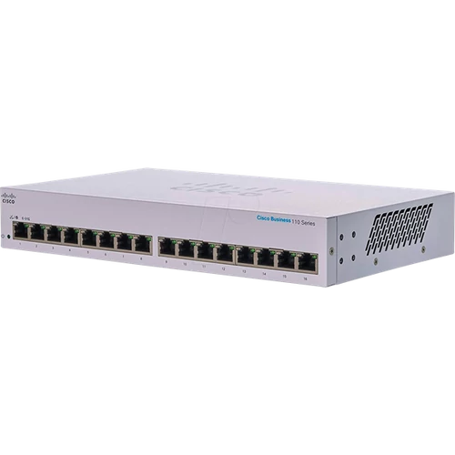 CISCO Switch 16x1000Mbps, Fémházas Rackes - CBS110-16T-EU