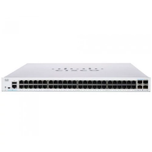 CISCO Switch 48x1000Mbps (POE) + 4x1000Mbps SFP, Menedzselhető, Fémházas, Rackes - CBS220-48P-4G-EU CISCO