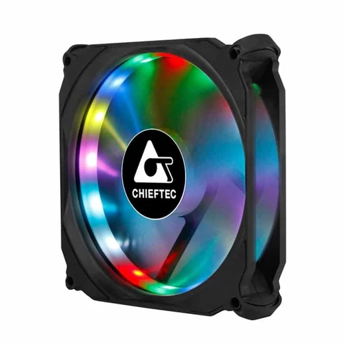 CHIEFTEC Ventilátor Tornado 12cm, Fekete RGB LED