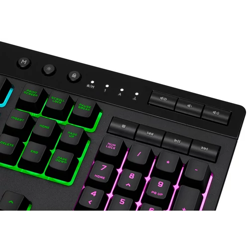 CORSAIR K55 RGB PRO 5 Zónás RGB Membrános Gamer billentyűzet