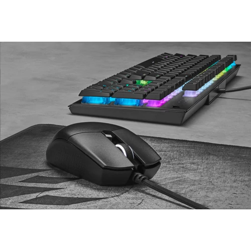 CORSAIR KATAR PRO XT RGB Ultra-Light Optikai Gamer egér, Fekete, 18000 DPI