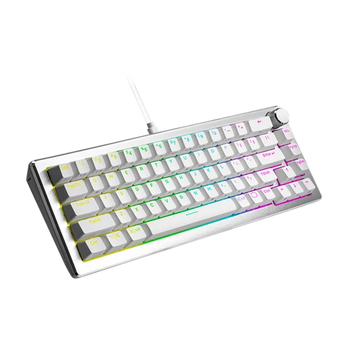 COOLER MASTER Vezetékes Billentyűzet CK720 65% RGB Mechanikus Gaming, White Switch, magyar Cooler Master