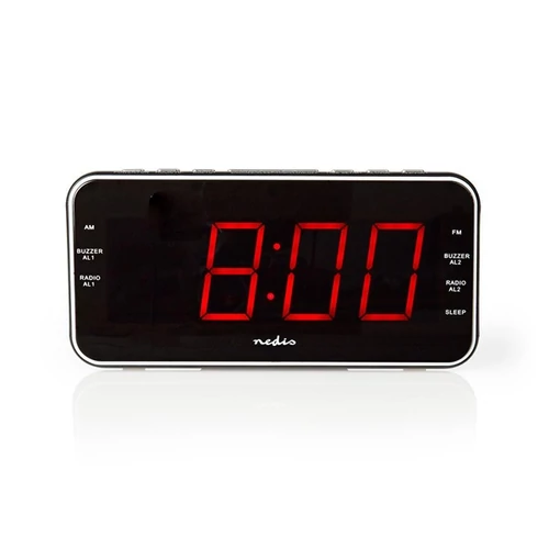 Nedis CLAR004BK digitális óra beépített AM / FM rádióval NEDIS