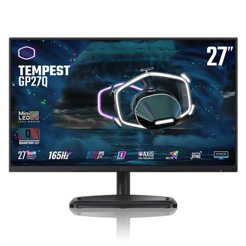 COOLER MASTER MiniLED Monitor 27" TEMPEST GP27Q, 2K WQHD 2560x1440, 2xHDMI2.0 / 1xDisplayport