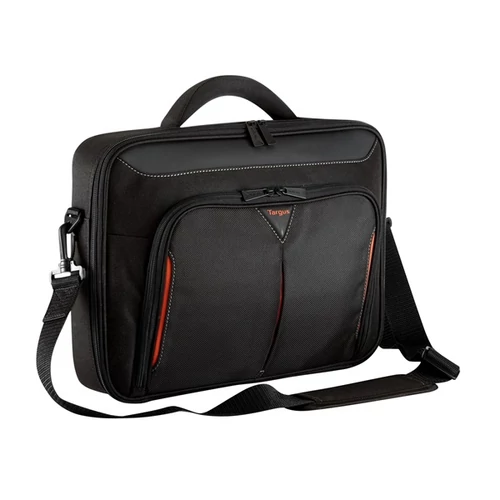 TARGUS Notebook táska CN415, Classic+ 15-15.6" Clamshell Laptop Bag - Black / Red