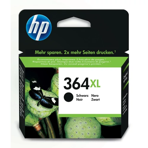 A HP 364XL fekete tintapatron éles, lézerminőségű szöveget nyomtat. A HP megbízható, kiváló minőségű nyomtatást és a tintapatronok újrahasznosításához egyszerű lehetőségeket biztosít. Hozzon létre víz-, elkenődés- és fakulásálló nyomatokat a különálló tin