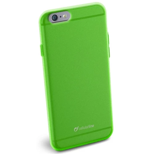 Cellularline Tok, COLOR SLIM, mobiltelefonhoz, gumi, iPhone 6 / 6S, zöld Cellularline