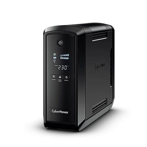 CYBERPOWER UPS CP900EPFCLCD (6 aljzat) 900VA 540W, 230V szünetmentes tápegység +2 USB LINE-INTERACTIVE