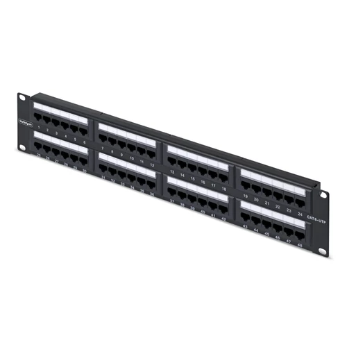 48-PORT 2U CAT6 PATCH PANEL 