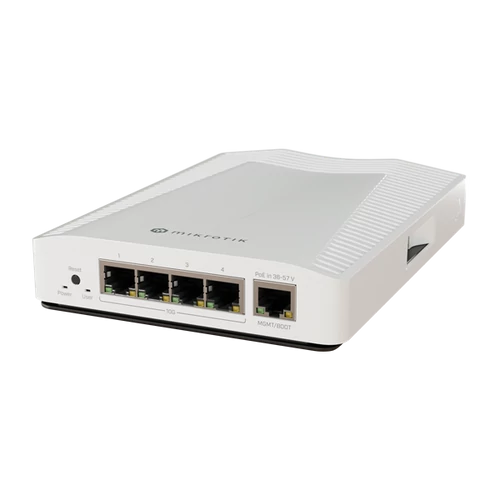 MIKROTIK Cloud Router Switch 1x1000Mbps + 4x10Gbit SFP + , Menedzselhető, Asztali - CRS304-4XG-IN MikroTik