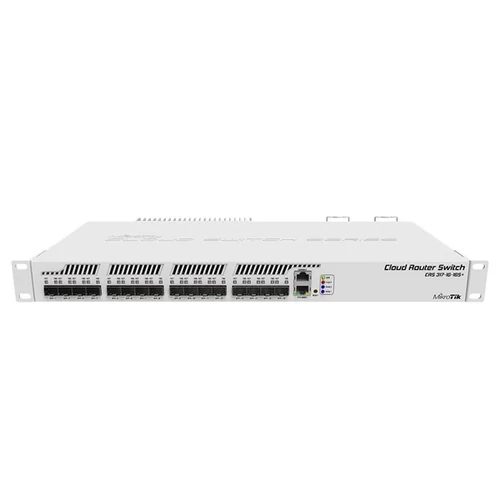 MIKROTIK Cloud Router Switch 1x1000Mbps + 16x10Gbit SFP + , Fémházas, Menedzselheő, Rackes - CRS317-1G-16S + RM