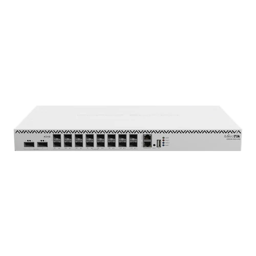 MIKROTIK Cloud Router Switch 1x100Mbps + 16x25Gbit SFP28 + 2x 100Gbit QSFP28, Fémházas, Rackes - CRS518-16XS-2XQ-RM MikroTik