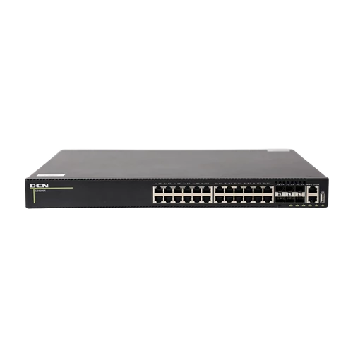 DCN Switch L3 24x 10 / 100 / 1000Base-T RJ45 PoE+ (740W) + 6x 1 / 10GBase-X SFP + , redundant PSU, CS6200X-24T6X-P-EI DCN