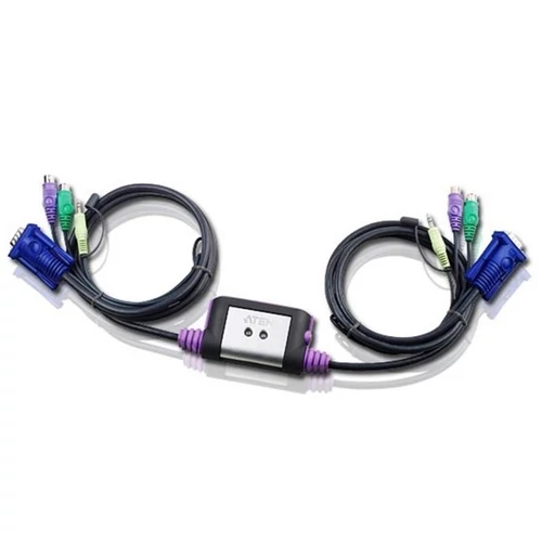 ATEN KVM Switch Easy KVM switch - 2PC PS / 2 +kábelkészlet + audio ATEN