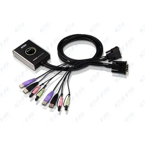 ATEN KVM Switch 2PC USB DVI + kábel