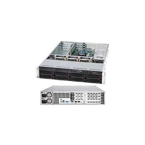 Supermicro server chassis CSE-825TQ-563LPB, 2U Rack-Mountable,  Extended ATX, 8x