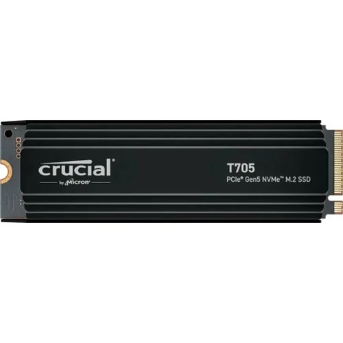 CRUCIAL SSD M.2 PCIe Gen5 NVMe 2TB T705 with heatsink CRUCIAL