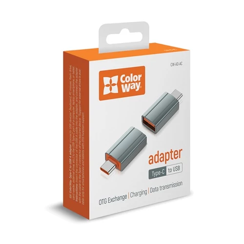 COLORWAY Adapter, USB-A toType-C ColorWay