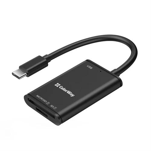 COLORWAY Kártyaolvasó, CW-CR-02, USB-C to USB 3.0 / SD / MicroSD ColorWay